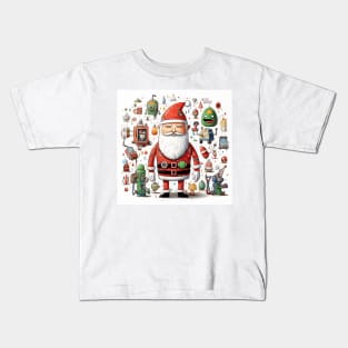 Santa Claus & Cyberpunk 11 Kids T-Shirt